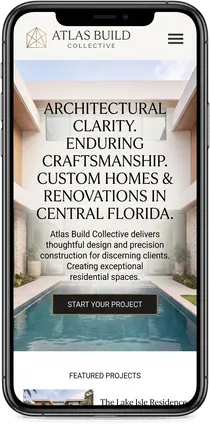 Atlas Build Collective — website design by Orlando Website Design