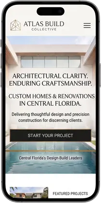 Atlas Build Collective — website design by Orlando Website Design