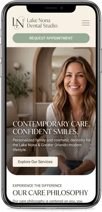Lake Nona Dental Studio — website design by Orlando Website Design