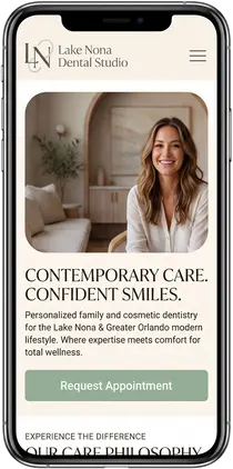 Lake Nona Dental Studio — website design by Orlando Website Design