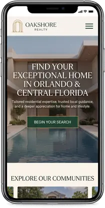 Oakshore Realty — website design by Orlando Website Design
