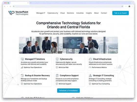 VectorPoint Technologies — website design by Orlando Website Design